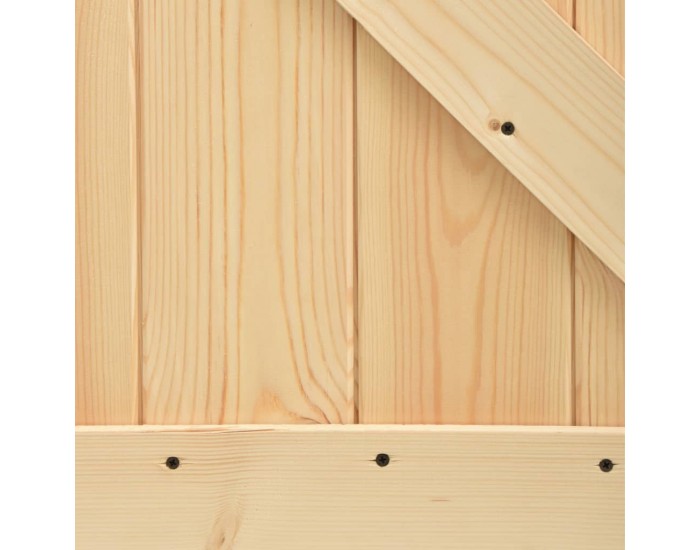 Sonata Плъзгаща врата с монтажни части, 90x210 см, борово дърво масив Sonata Плъзгаща врата с монтажни части, 90x210 см, борово дърво масив