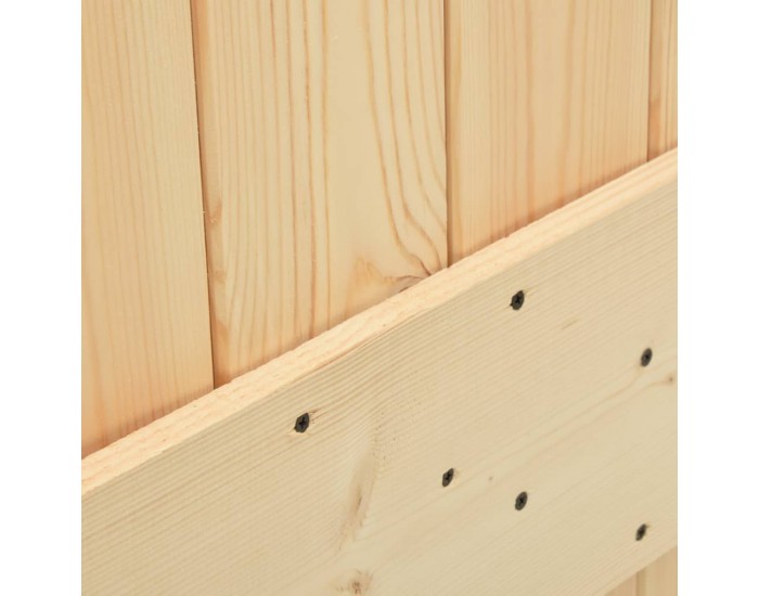 Sonata Плъзгаща врата с монтажни части, 90x210 см, борово дърво масив Sonata Плъзгаща врата с монтажни части, 90x210 см, борово дърво масив