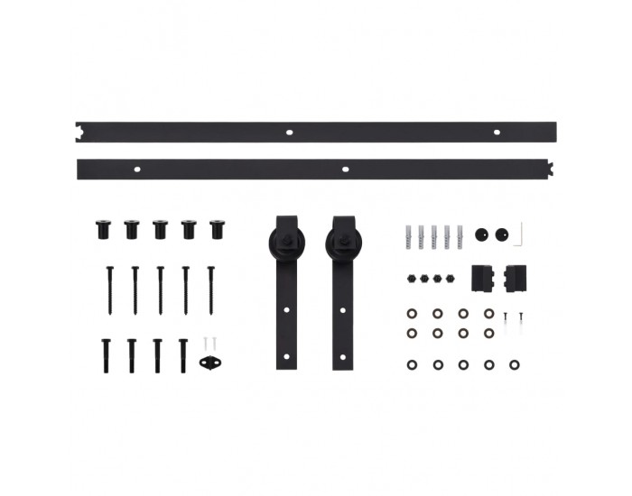 Sonata Плъзгаща врата с монтажни части, 90x210 см, борово дърво масив Sonata Плъзгаща врата с монтажни части, 90x210 см, борово дърво масив