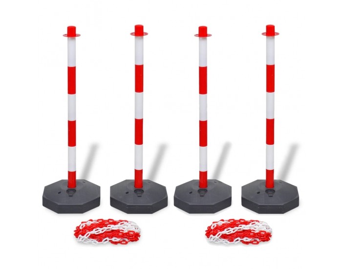Sonata Комплект от 4 сигнални колчета и 2 пластмасови вериги по 10 м