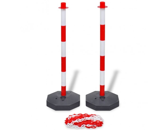 Sonata Комплект от 4 сигнални колчета и 2 пластмасови вериги по 10 м