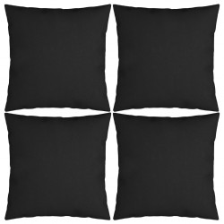 Sonata Декоративни възглавници, 4 бр, черни, 40x40 см, текстил - Декоративни Възглавници