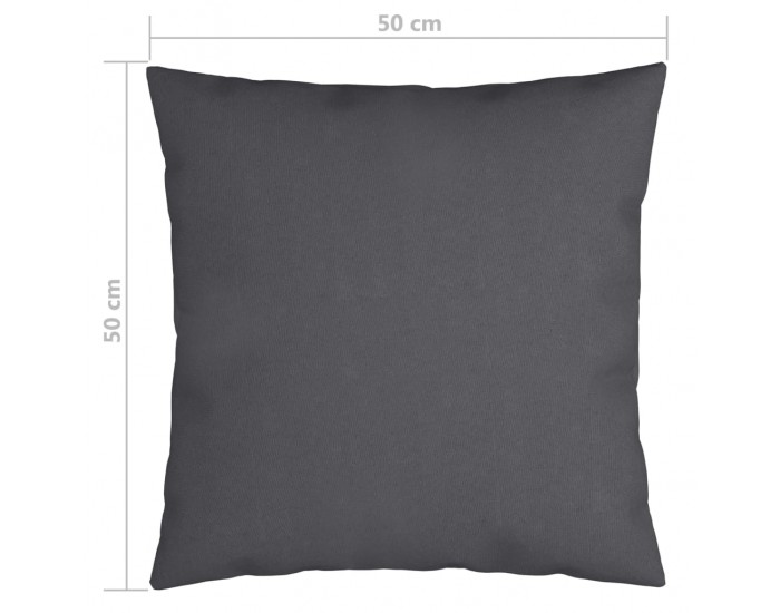 Sonata Декоративни възглавници, 4 бр, антрацит, 50x50 см, текстил