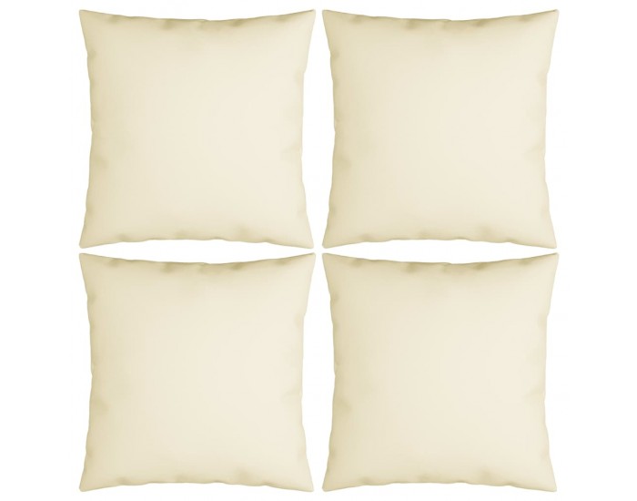 Sonata Декоративни възглавници, 4 бр, кремави, 60x60 см, текстил