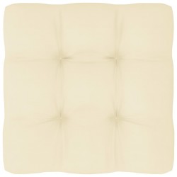 Sonata Палетна възглавница за диван, кремава, 60x60x12 см - Градински Дивани и Пейки