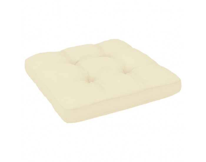 Sonata Палетна възглавница за диван, кремава, 60x60x12 см
