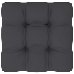 Sonata Възглавница за палетен диван, антрацит, 70x70x12 см - Градински Дивани и Пейки