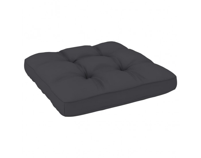Sonata Възглавница за палетен диван, антрацит, 70x70x12 см