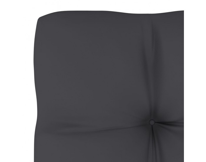 Sonata Възглавница за палетен диван, антрацит, 70x70x12 см
