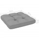 Sonata Възглавница за палетен диван, сива, 70x70x12 см