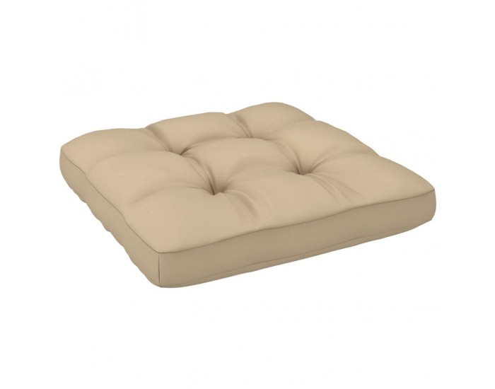 Sonata Възглавница за палетен диван, бежова, 70x70x12 см