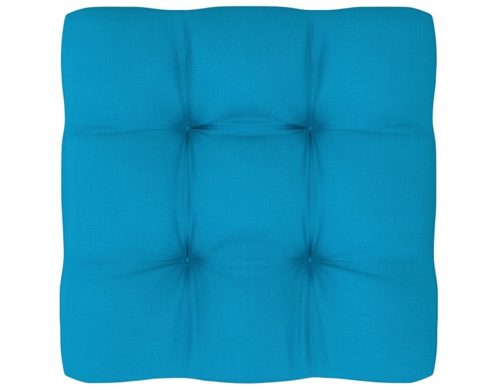 Sonata Възглавница за палетен диван, синя, 70x70x12 см