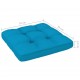 Sonata Възглавница за палетен диван, синя, 70x70x12 см