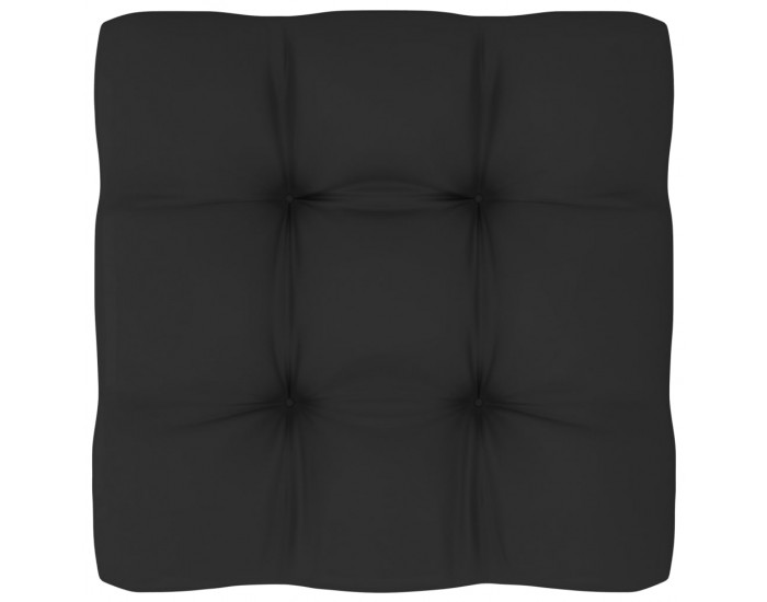 Sonata Възглавница за палетен диван, черна, 70x70x12 см