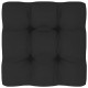 Sonata Възглавница за палетен диван, черна, 70x70x12 см