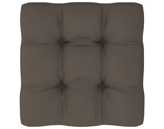 Sonata Възглавница за палетен диван, таупе, 70x70x12 см