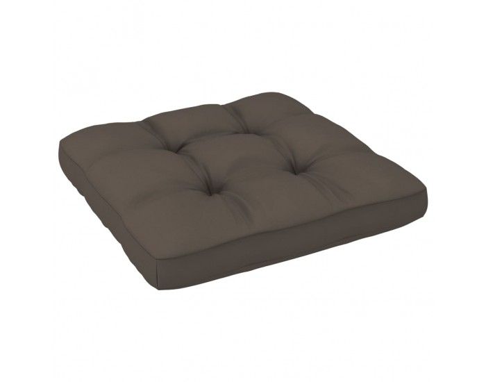 Sonata Възглавница за палетен диван, таупе, 70x70x12 см
