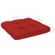 Sonata Палетна възглавница за диван, червена, 80x80x12 см