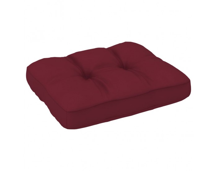 Sonata Възглавница за палетен диван, виненочервена, 50x40x12 см