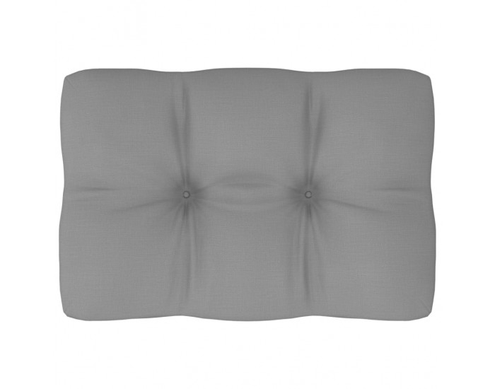 Sonata Възглавница за палетен диван, сива, 60x40x12 см