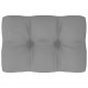 Sonata Възглавница за палетен диван, сива, 60x40x12 см