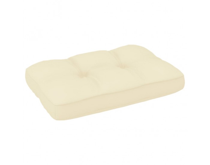 Sonata Възглавница за палетен диван, кремава, 60x40x12 см