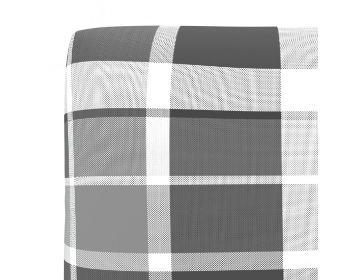 Sonata Палетна възглавница за диван, сиво каре, 70x40x12 см