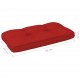 Sonata Възглавница за палетен диван, червена, 80x40x12 см