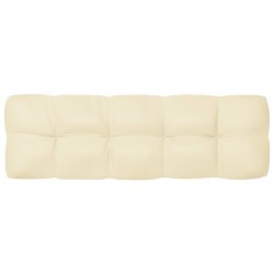 Sonata Палетна възглавница за диван, кремава, 120x40x12 см - Градински Дивани и Пейки