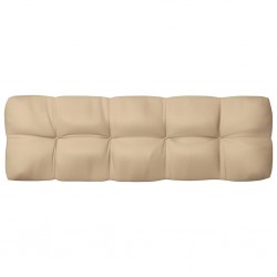 Sonata Палетна възглавница за диван, бежова, 120x40x12 см - Градински Дивани и Пейки