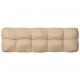 Sonata Палетна възглавница за диван, бежова, 120x40x12 см
