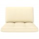 Sonata Палетни възглавници за диван, 2 бр, кремави