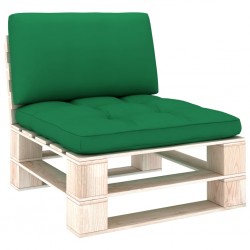 Sonata Палетни възглавници за диван, 2 бр, зелени - Градински Дивани и Пейки