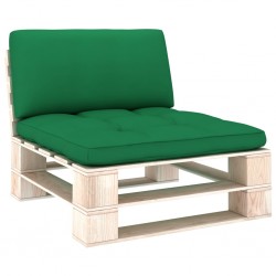 Sonata Палетни възглавници за диван, 2 бр, зелени - Градински Дивани и Пейки