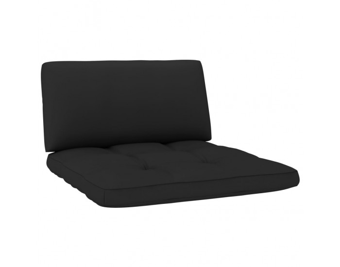 Sonata Палетни възглавници за диван, 2 бр, черни