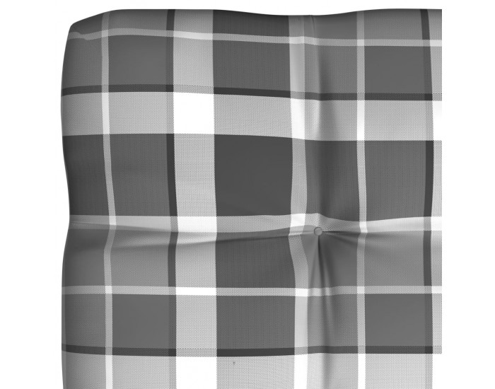 Sonata Палетни възглавници за диван, 2 бр, сиво каре