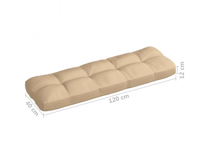 Sonata Палетни диванни възглавници, 3 бр, бежови