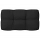 Sonata Палетни възглавници за диван, 3 бр, черни
