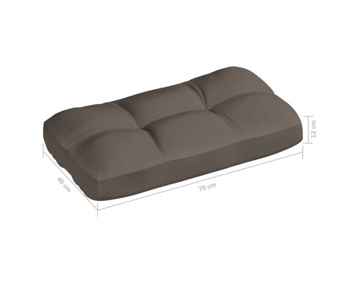 Sonata Палетни възглавници за диван, 3 бр, таупе