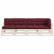 Sonata Палетни възглавници за диван, 5 бр, виненочервени