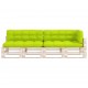 Sonata Палетни възглавници за диван, 5 бр, светлозелени