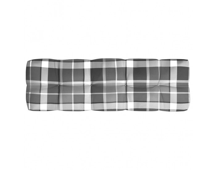 Sonata Палетни възглавници за диван, 5 бр, сиво каре