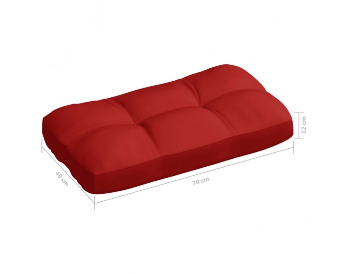 Sonata Палетни възглавници за диван, 7 бр, червени
