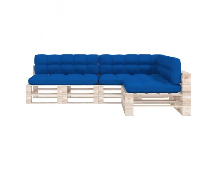 Sonata Палетни възглавници за диван, 7 бр, кралско синьо