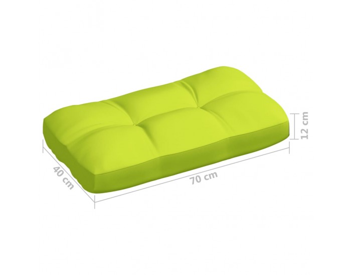Sonata Палетни възглавници за диван, 7 бр, светлозелени