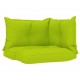Sonata Палетни възглавници за диван, 3 бр, светлозелени, текстил