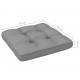 Sonata Палетна възглавница за диван, сива, 58x58x10 см