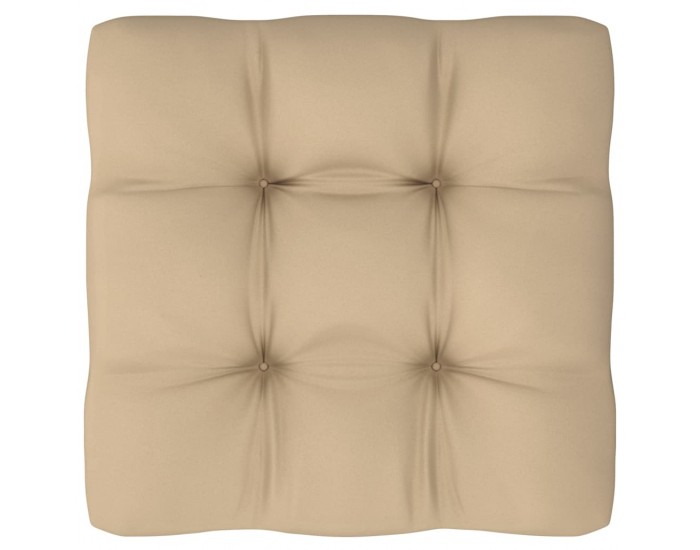 Sonata Палетна възглавница за диван, бежова, 58x58x10 см