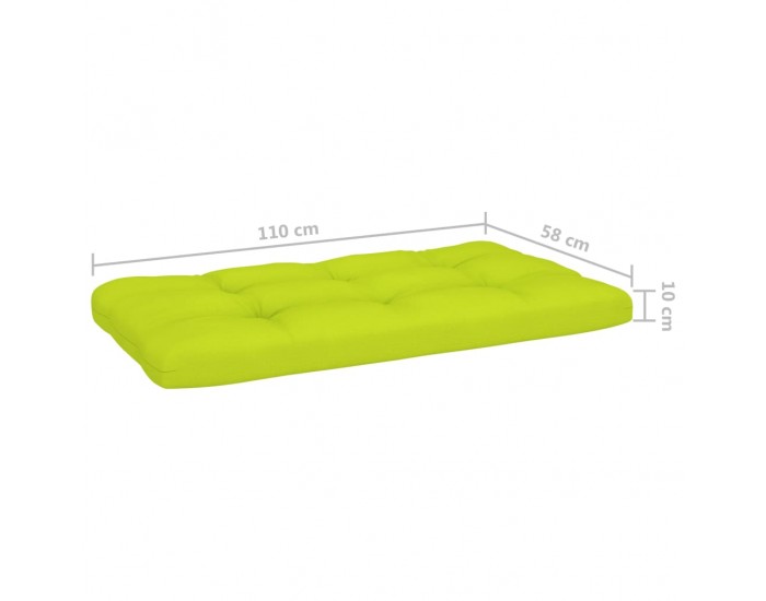 Sonata Палетни възглавници за диван, 2 бр, светлозелени