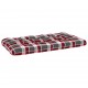Sonata Палетни възглавници за диван, 2 бр, червено каре